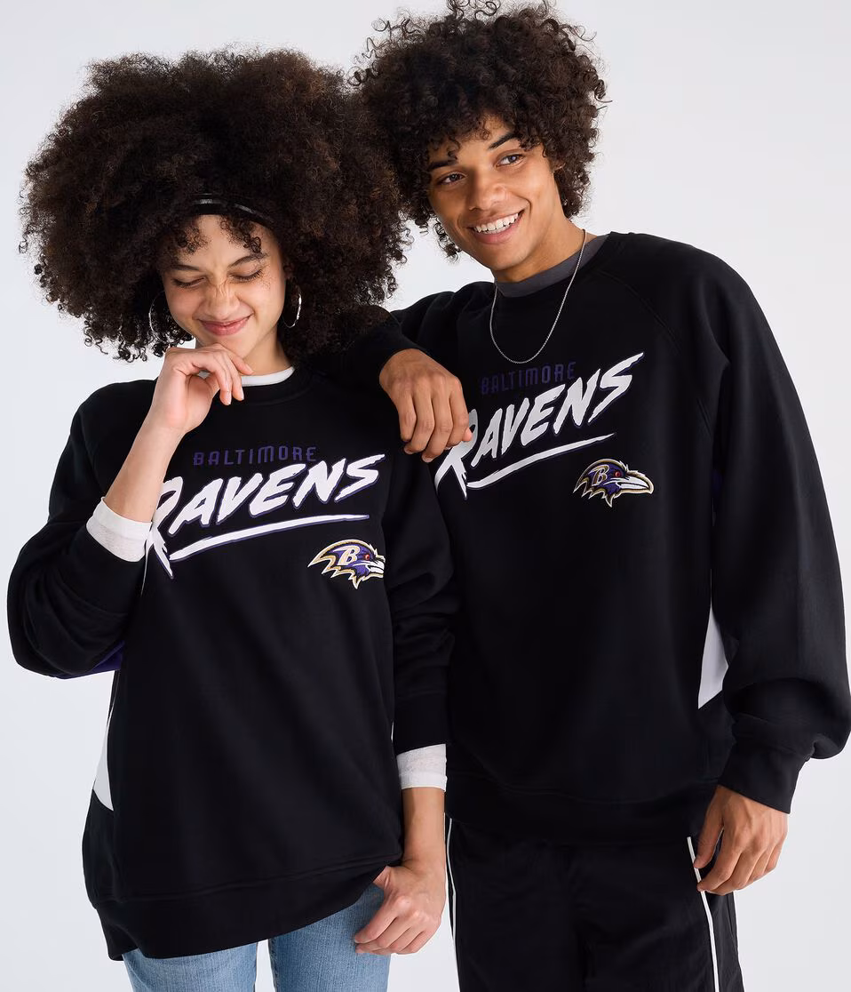 Baltimore Ravens Colorblock Crew Sweatshirt
