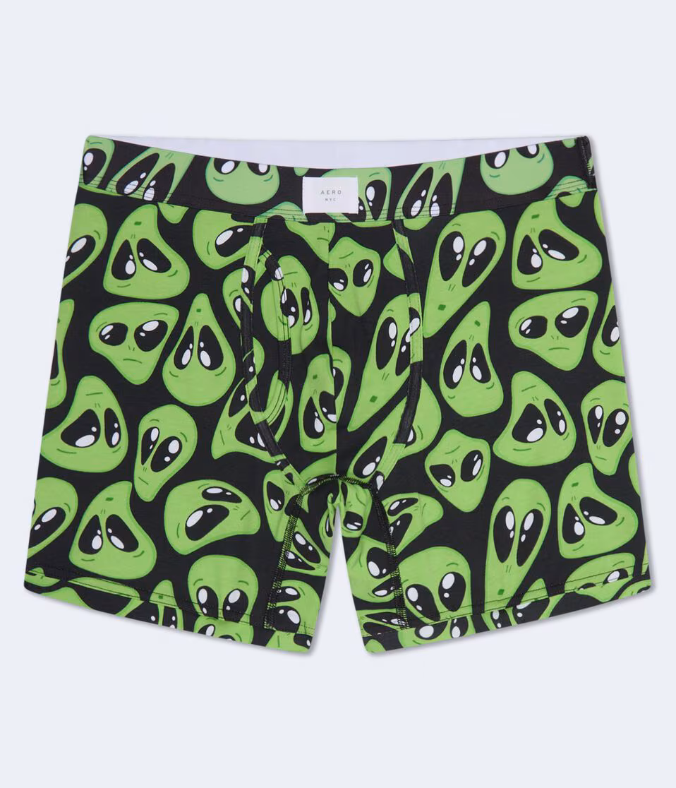 Alien Faces 6" Boxer Brief