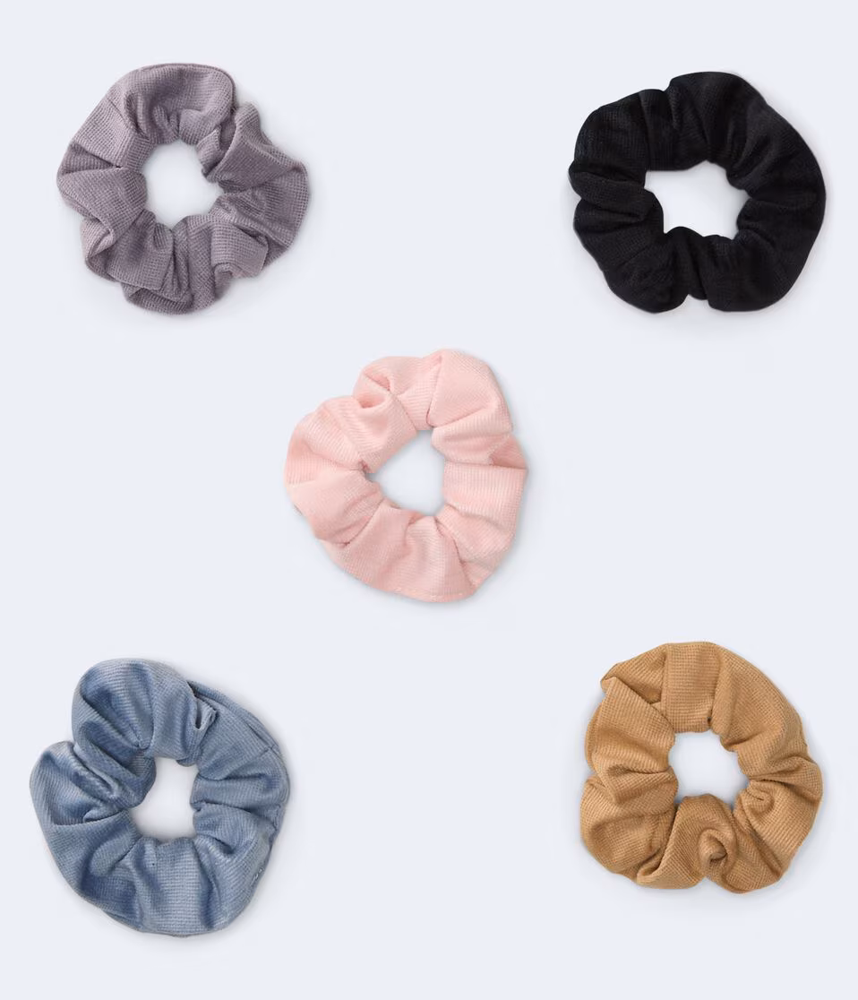 Waffle Scrunchie 5-Pack