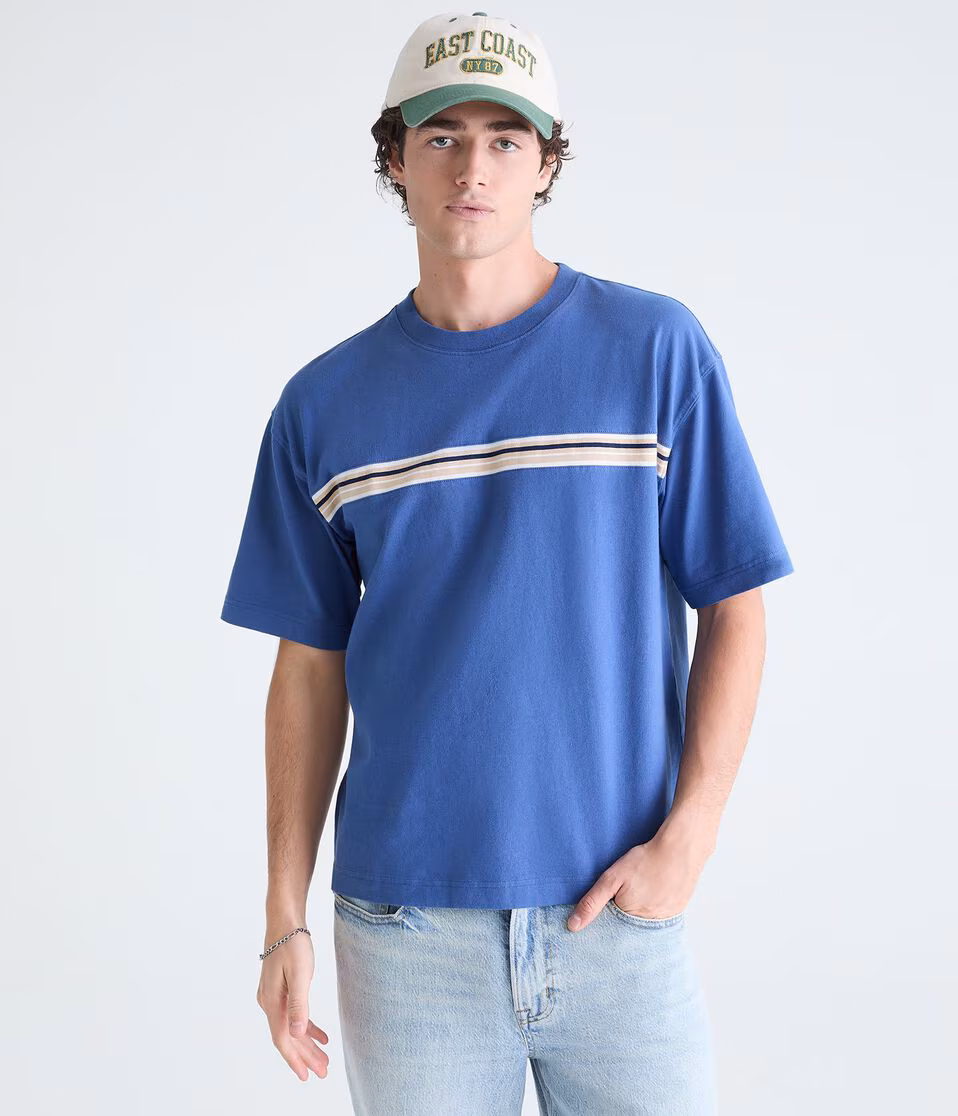Chest Stripe Heavyweight Crew Tee