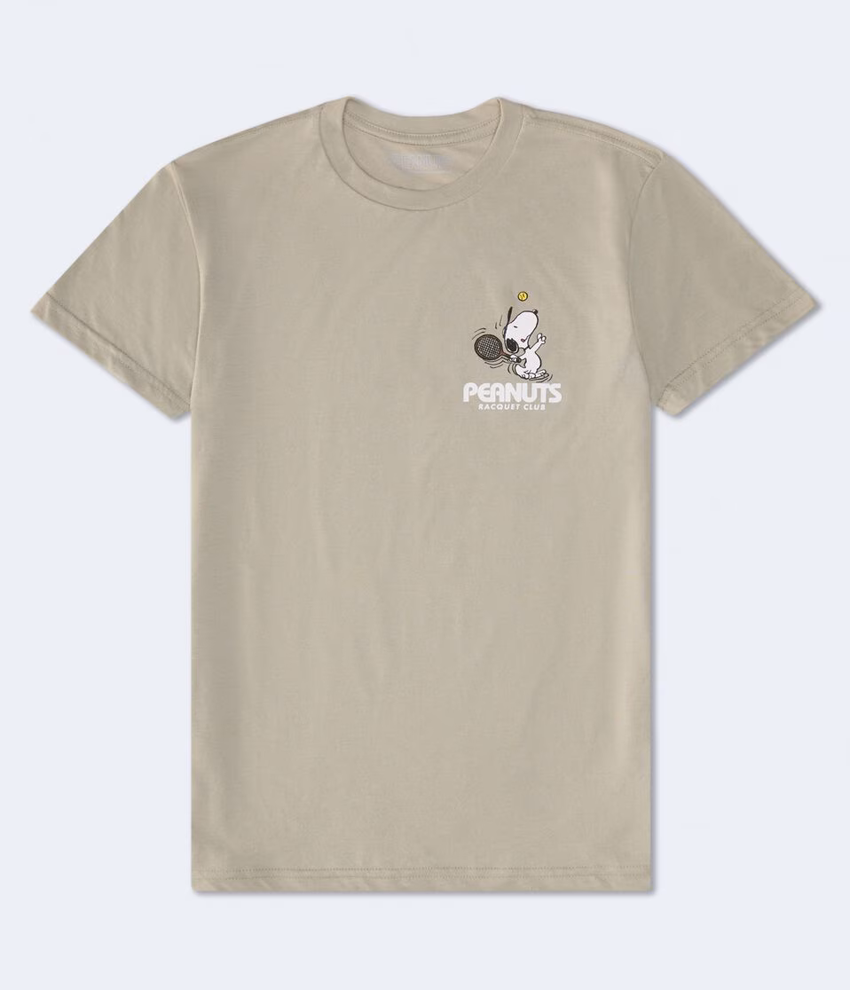 Snoopy Tennis Ace Relaxed Graphic Tee