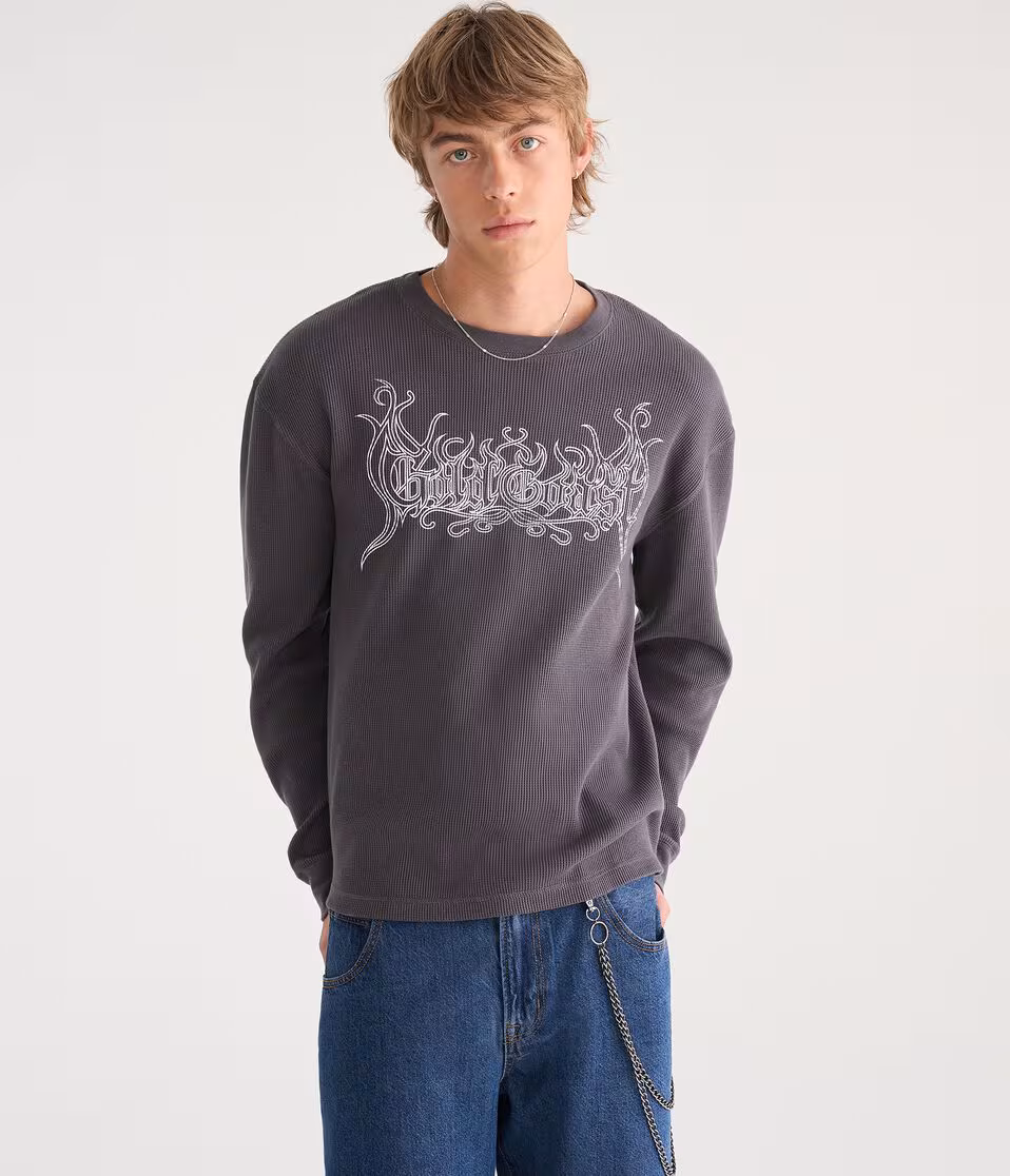 Long Sleeve Gold Coast Graphic Thermal Tee