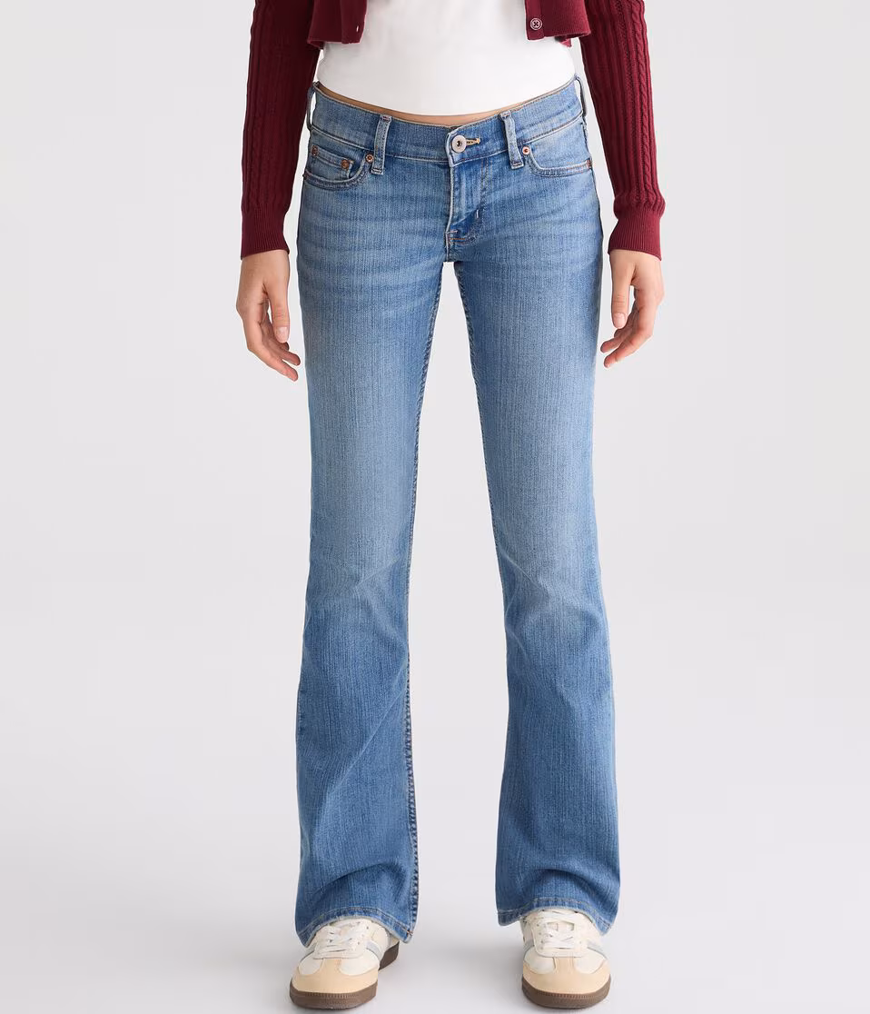 Super Low-Rise Bootcut Star Pocket Jean