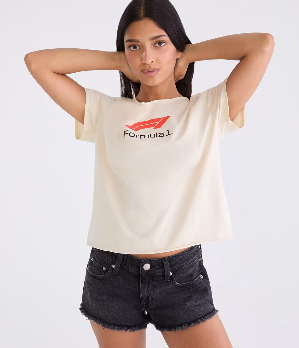 Formula 1? Car Off-The-Shoulder Graphic Tee