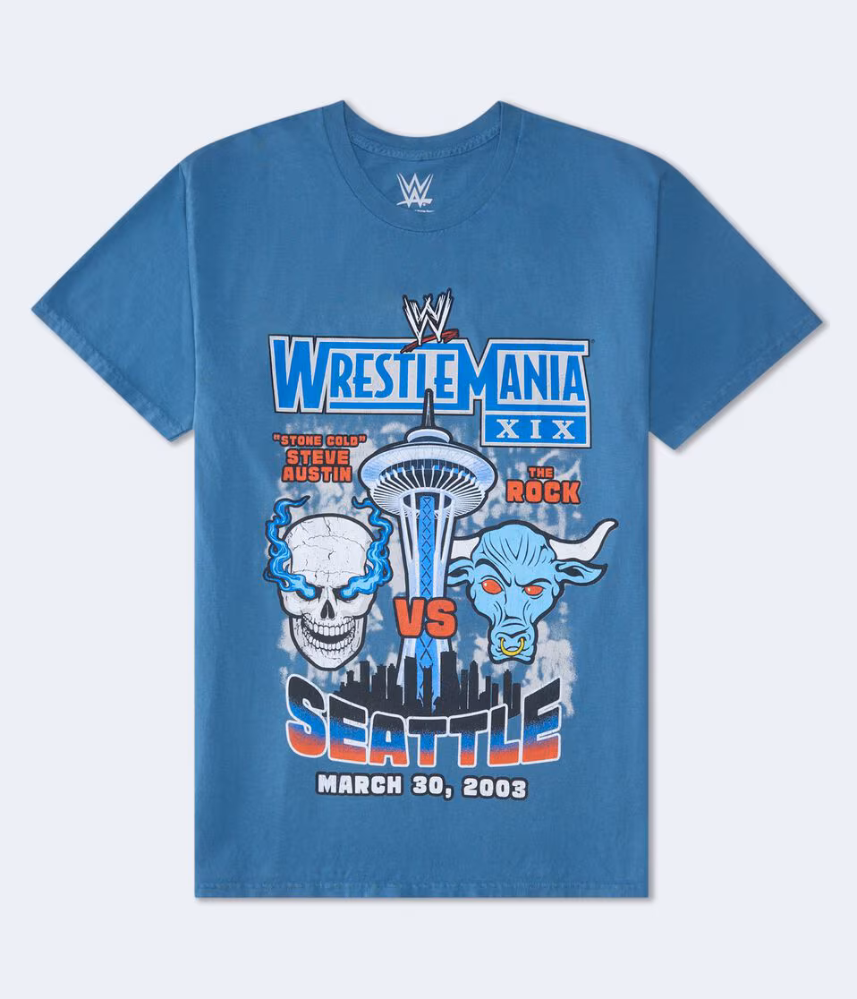 WWE WrestleMania XIX Seattle Relaxed Graphic Tee