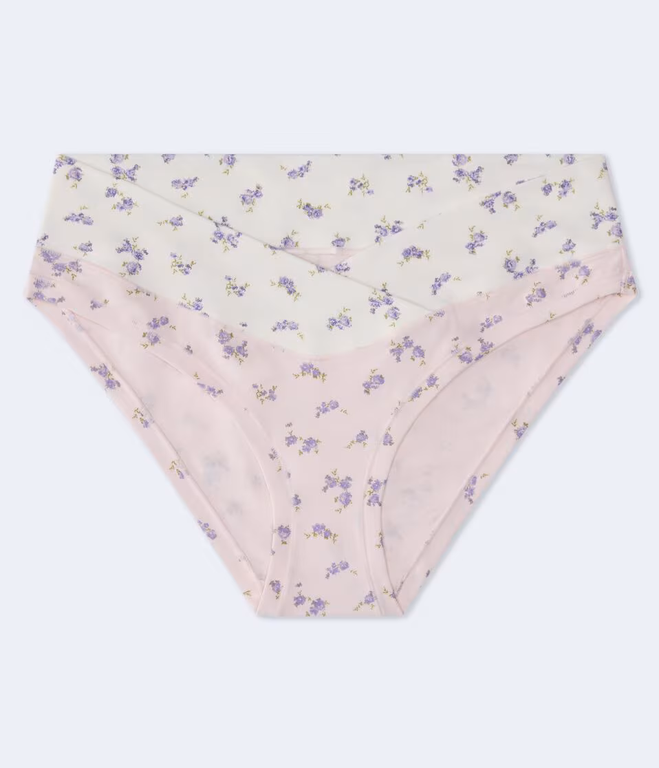Mixed Floral Crossover Hipster