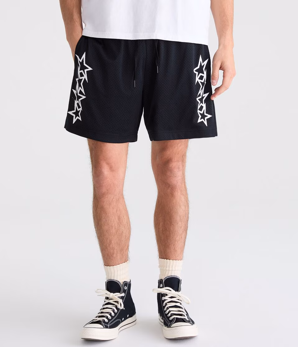 Jagged Stars Mesh Shorts