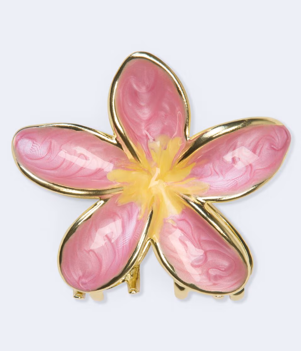 Tropical Flower Claw Hair Clip