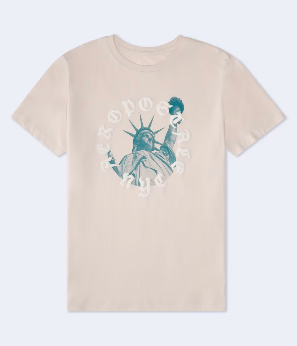 Aeropostale Statue Of Liberty Graphic Tee