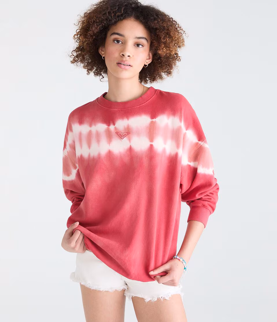 Roxy Tie-Dye Crew Sweatshirt