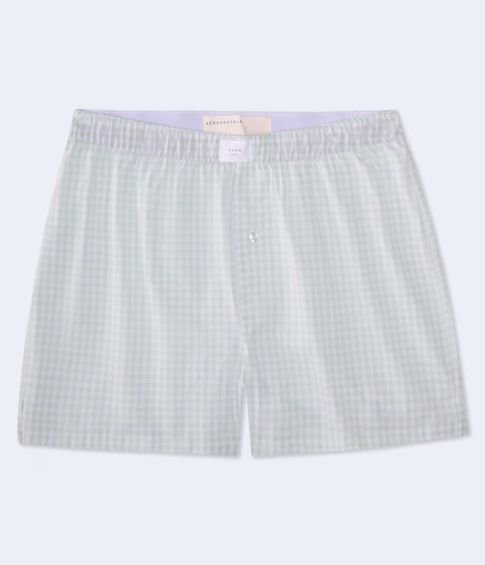 Gingham 4" Woven Boxers