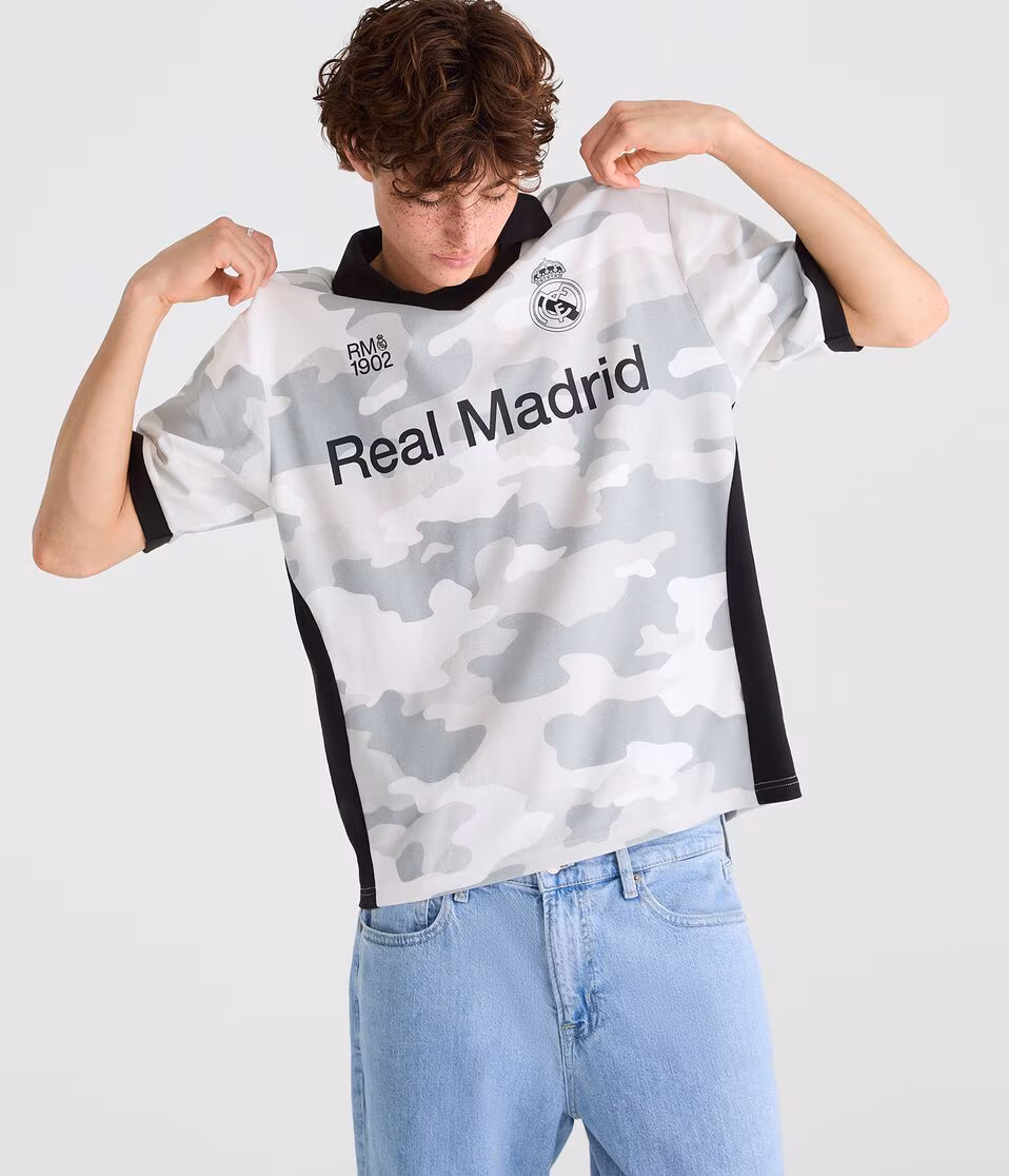 Real Madrid Camo V-Neck Soccer Jersey