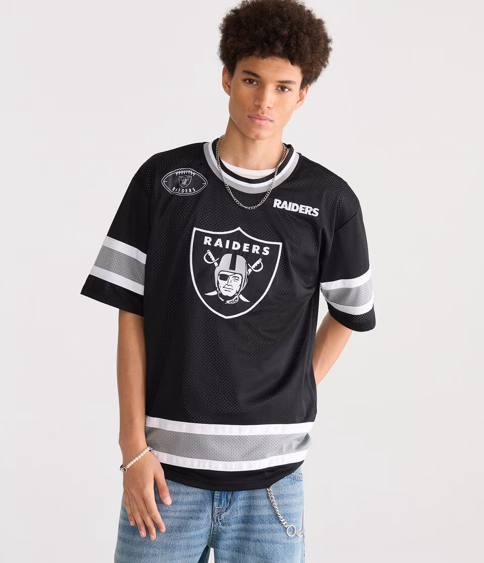 Las Vegas Raiders Football Mesh Top