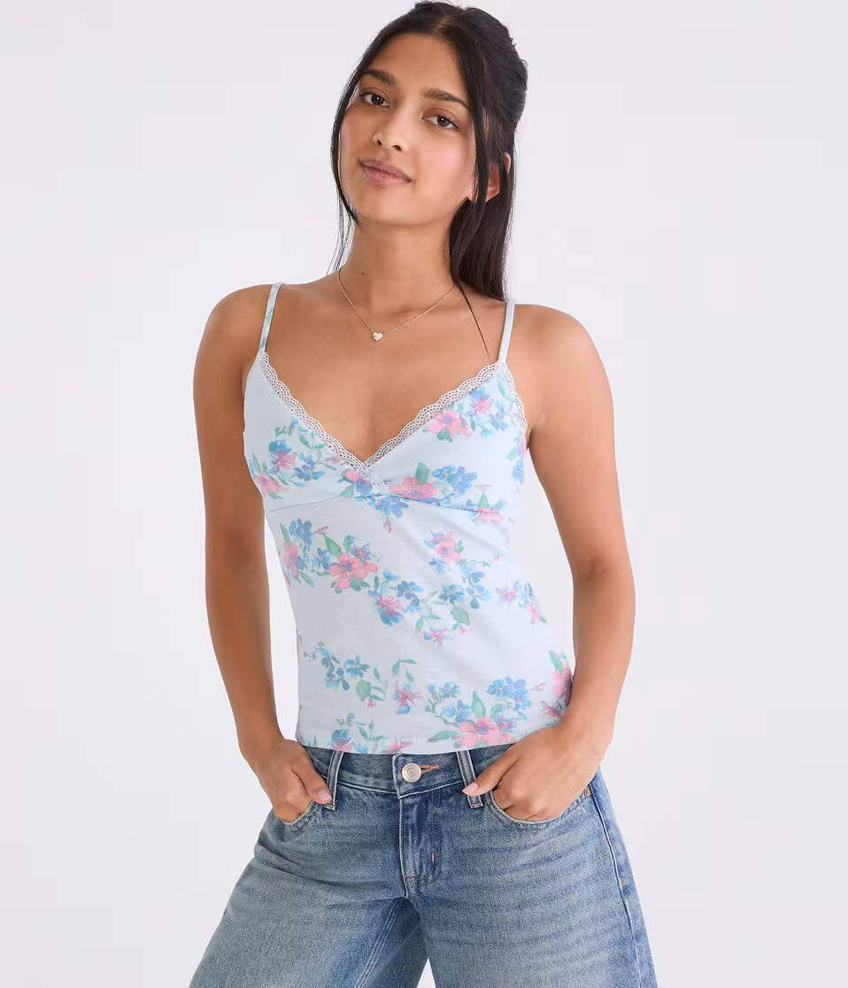 Floral Crossover Cami