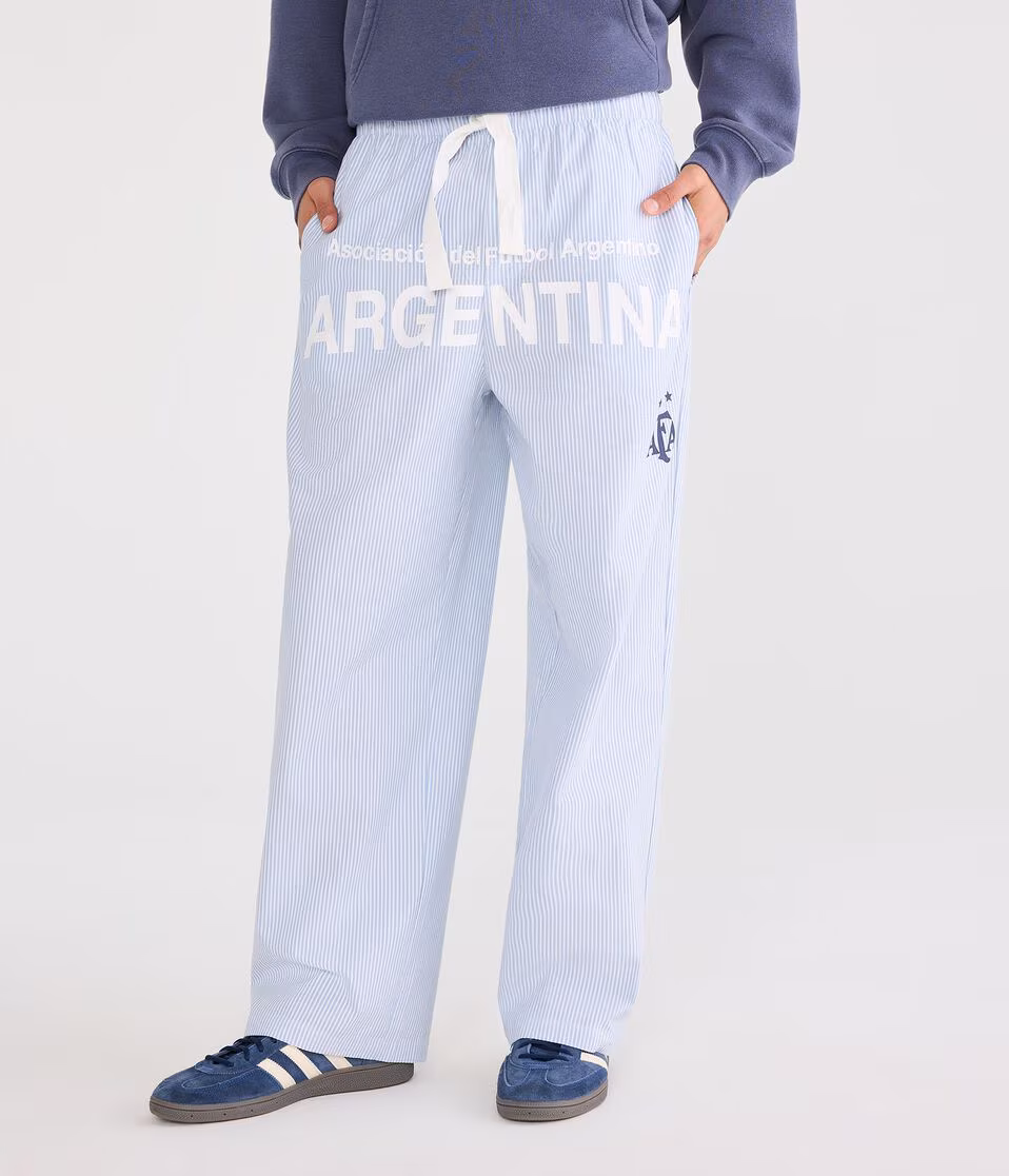 Argentina Football Striped Lounge Pants