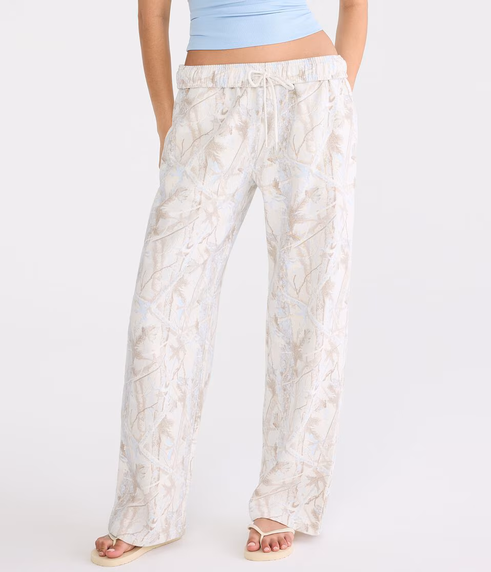 Cloud Soft Forest Camo Mid-Rise Straight Leg Sweatpants