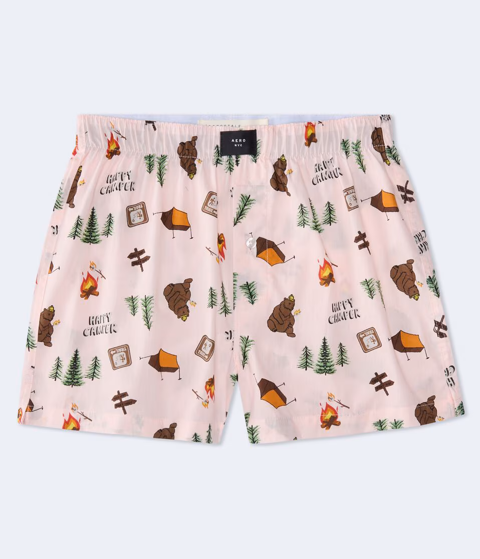Happy Camper Woven Boxers