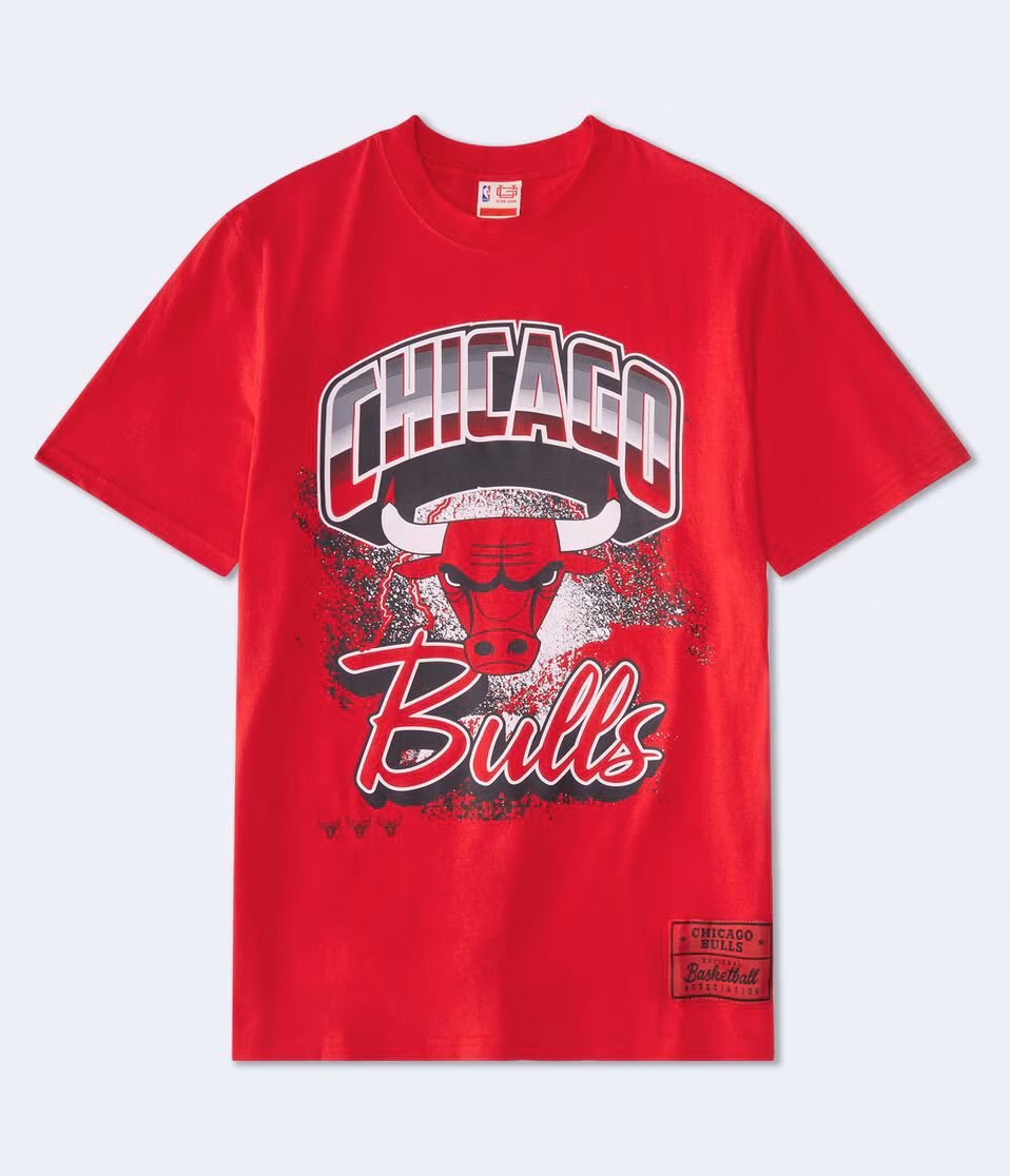 Chicago Bulls City Stripe Relaxed Graphic Tee