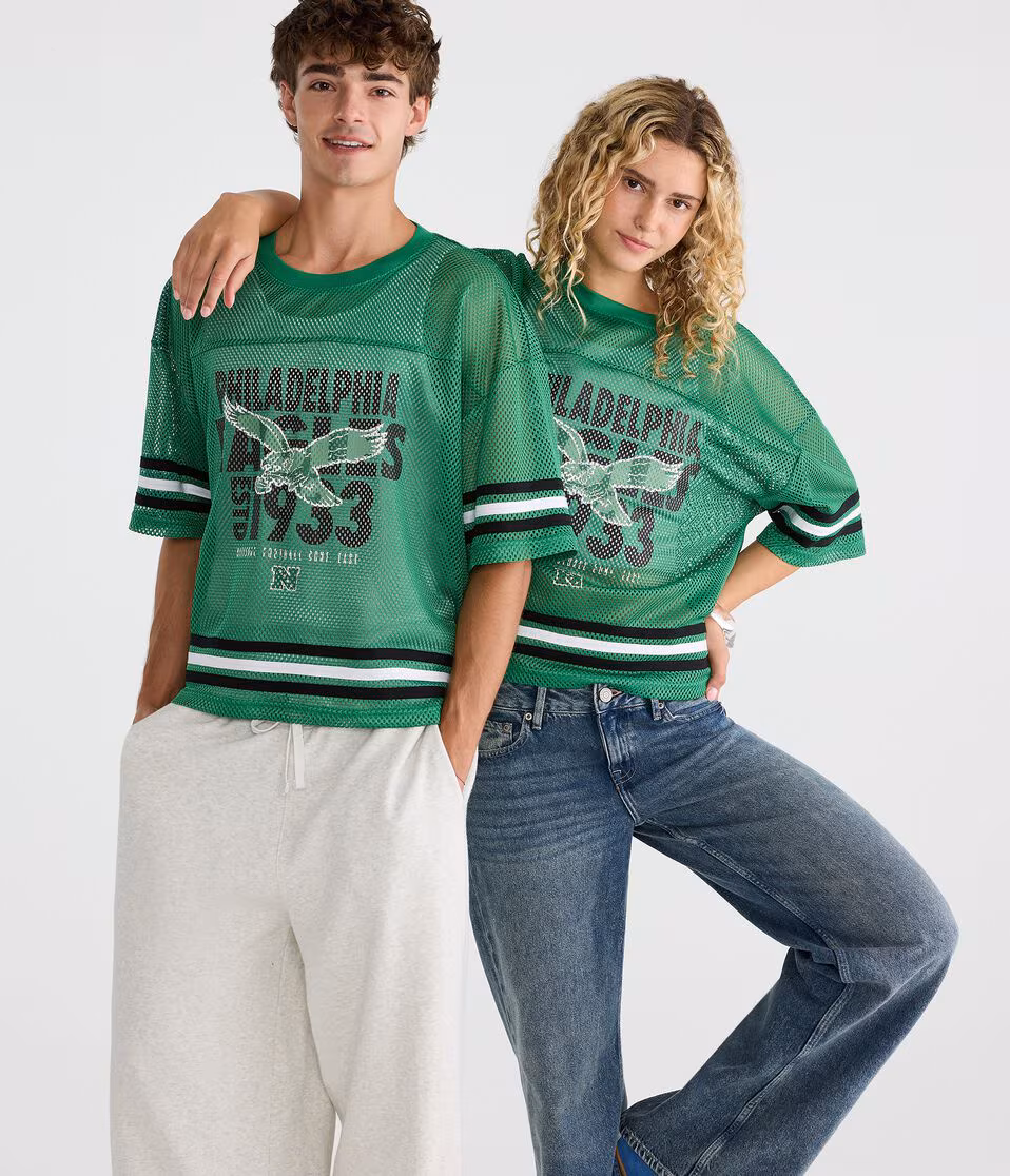 Philadelphia Eagles Boxy Mesh Top