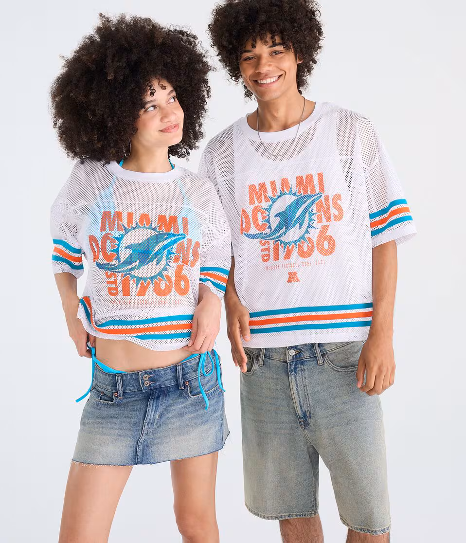 Miami Dolphins Boxy Mesh Top