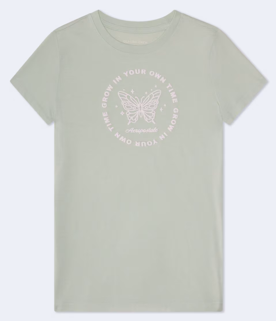 Aeropostale Circle Butterfly Graphic Tee